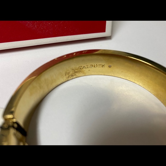 NWT Talbots red & blue enamel bangle bracelet. - Picture 4 of 5
